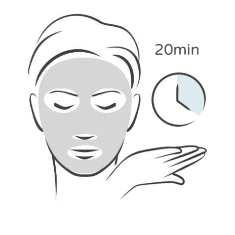 Enjoy rejuvenating skin smoothening for 20 minutes.